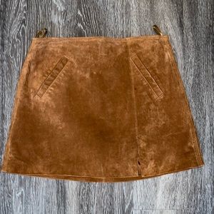 BLANK NYC genuine suede skirt